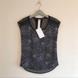 Fabletics | NWT Vanessa Black Mesh Top